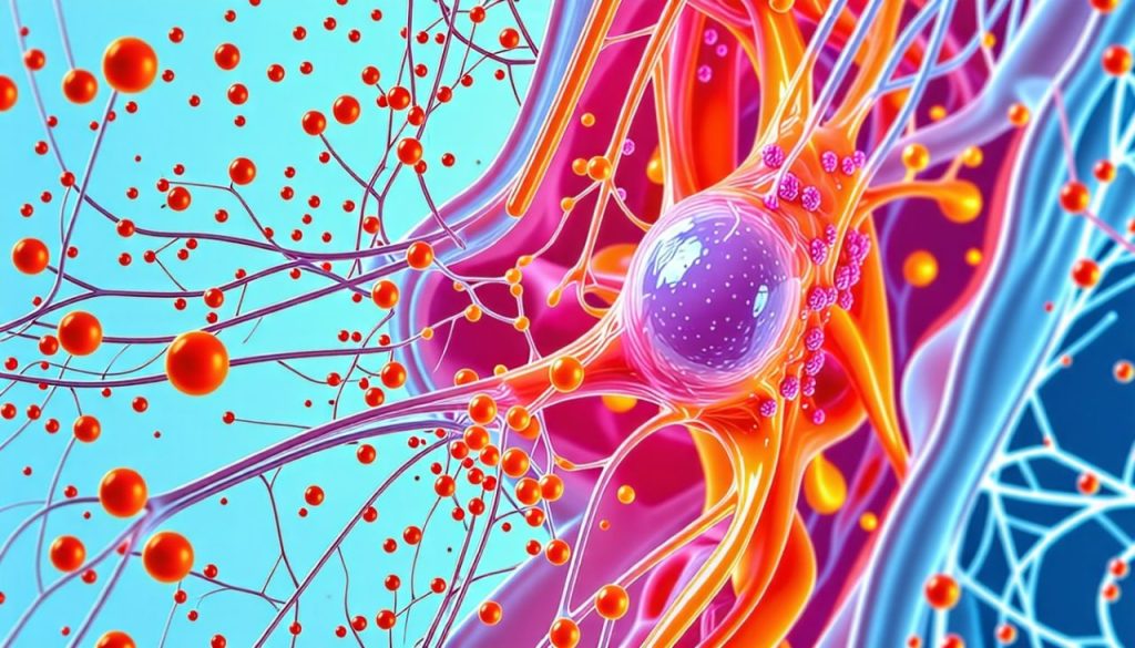 image-montrant-un-liquide-articulaire-sain-observe-sous-un-microscope-mettant-en-evidence-la-structure-cellulaire-et-la-clarte-du-fluide-avec-des-couleurs-vives-et-des-details-lumineux